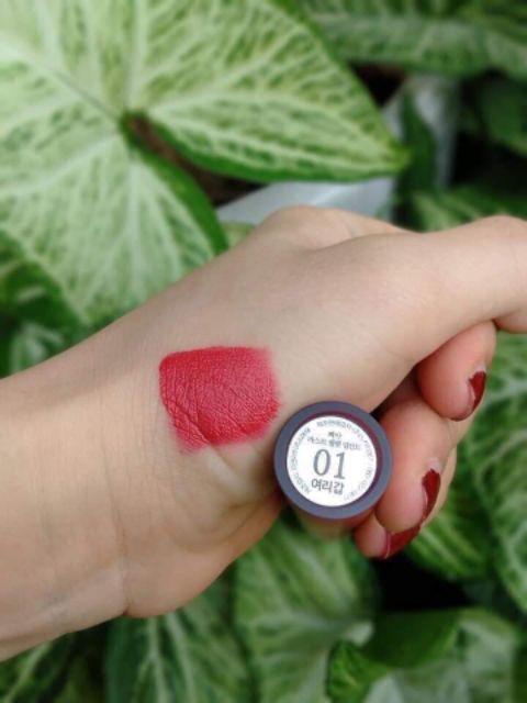 SON KEM LÌ BBIA VELVET LIP TINT VER 1 màu 01- đỏ hồng | WebRaoVat - webraovat.net.vn