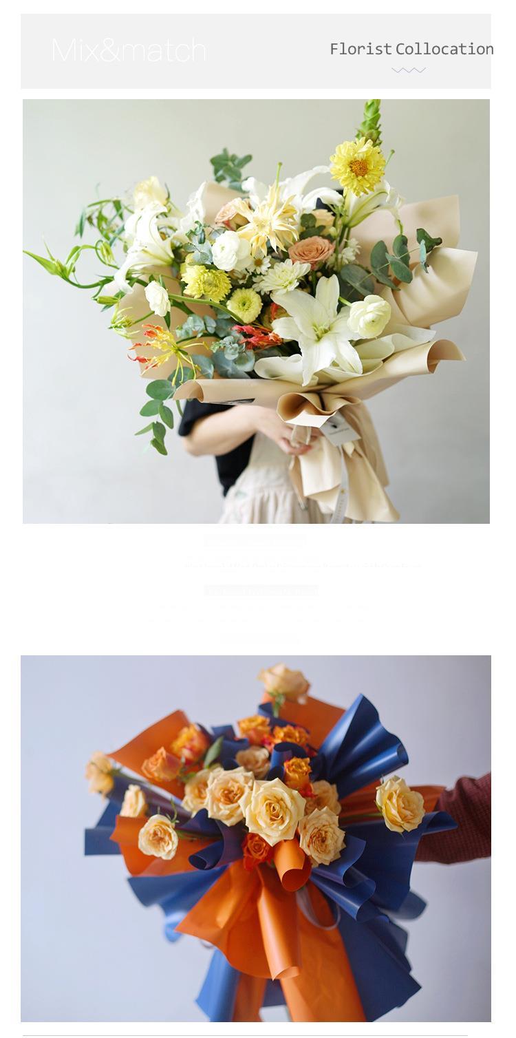 20 tờ giấy bọc hoa gói quà chống nước một màu nhã nhặn | BigBuy360 - bigbuy360.vn