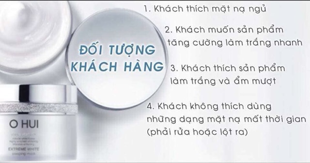 Mặt nạ ngủ dưỡng trắng da không kích ứng Ohui Extreme White Sleeping Mask 100ml - mỹ phẩm Ohui Công ty chính hãng Hàn