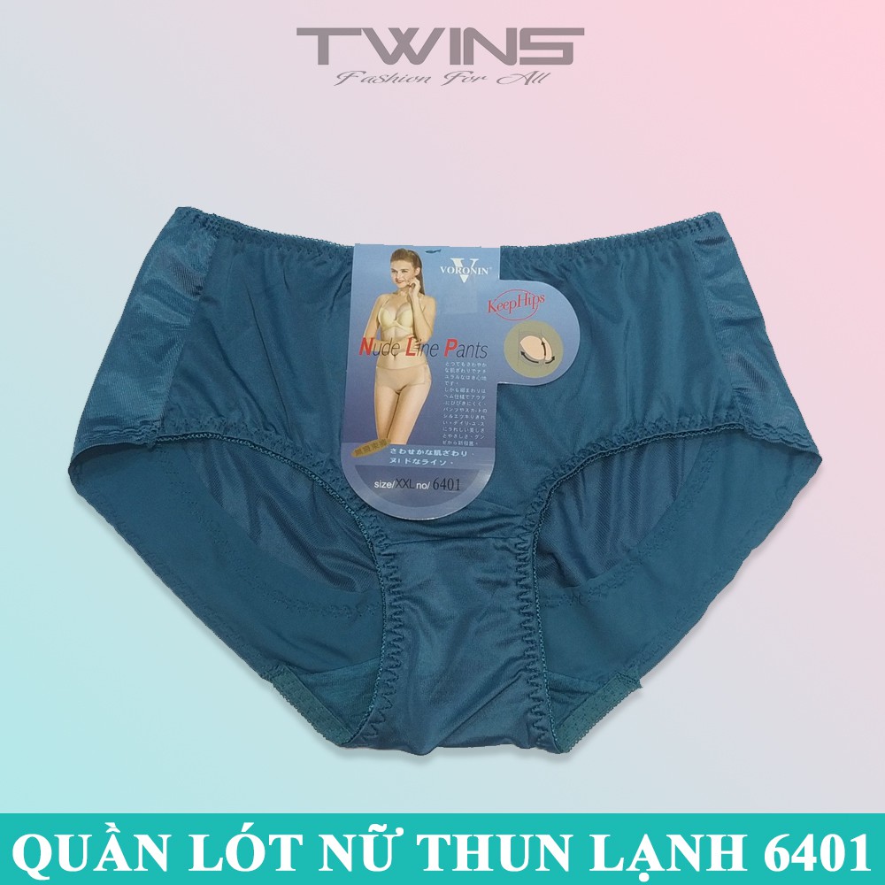 Quần lót nữ thun lạnh trơn cao cấp Voronin 6401 dạng cạp cao nâng mông ôm bụng chất thun mềm mịn size từ 55kg-65kg