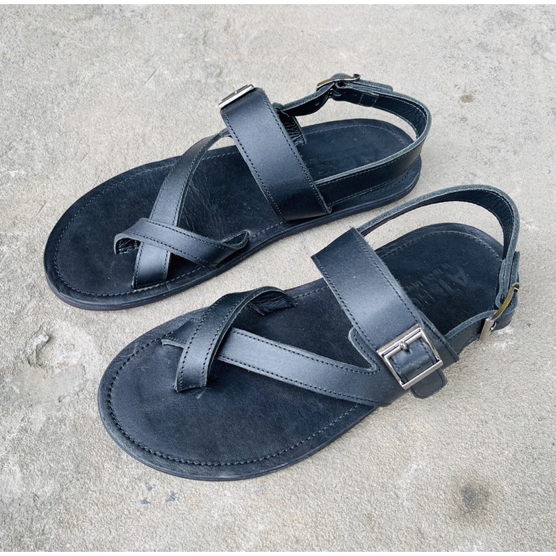 Dép Nam Nữ Da Bò Thật Dép Quai Hậu Unisex Đẹp Nhất Trẻ Trung Năng Động Phù Hợp Đi Chơi Đi Học Atshoes LDAT021