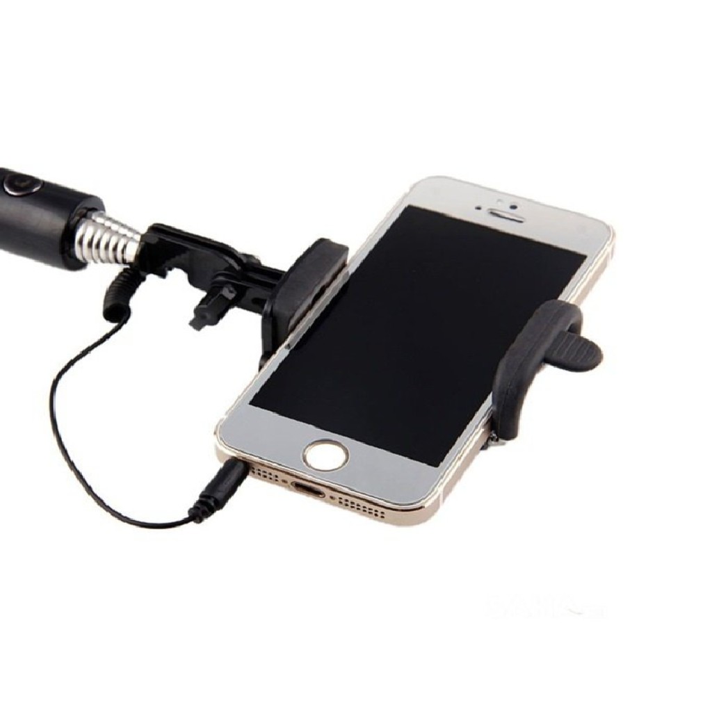 Gậy tự sướng chụp hình selfie jack cắm cho cả Samsung, iPhone, tripod tự sướng