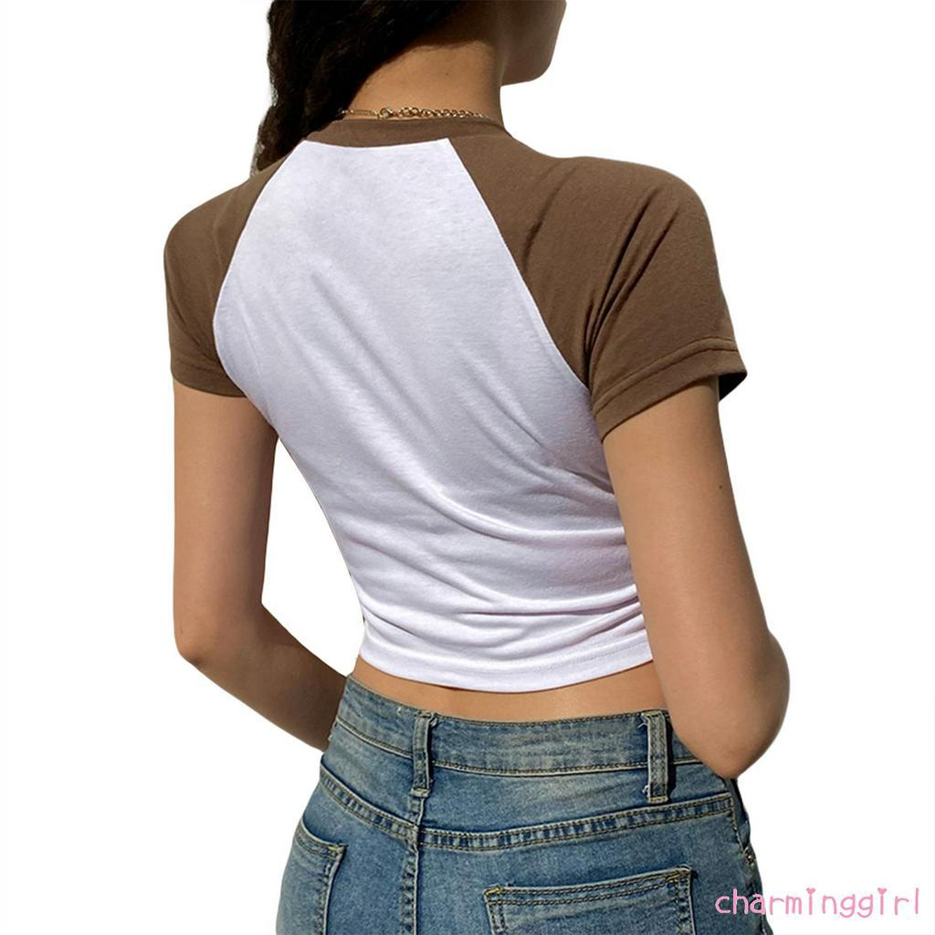 Áo Thun Nữ Ngắn Tay Họa Tiết Da Báo Thời Trang