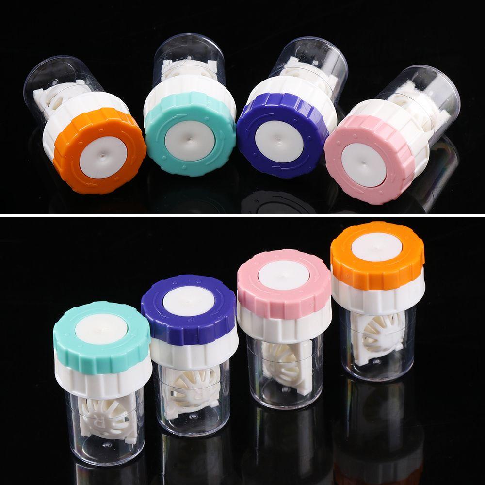Hộp Đựng Kính Áp Tròng Mini Bằng Nhựa Giá Đỡ
