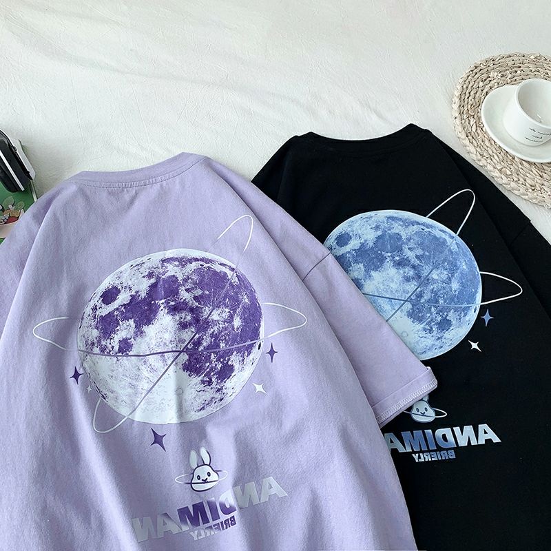 Áo thun tay lỡ nam nữ, áo phông unisex form rộng chất cotton mát mịn thấm hút mồ hôi hình sấm sét | BigBuy360 - bigbuy360.vn