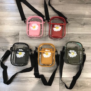 [ GIẢM GIÁ KHỦNG] Bộ Đôi Túi Nhựa Trong Suốt In Hình Hoa Cúc Siêu Xinh