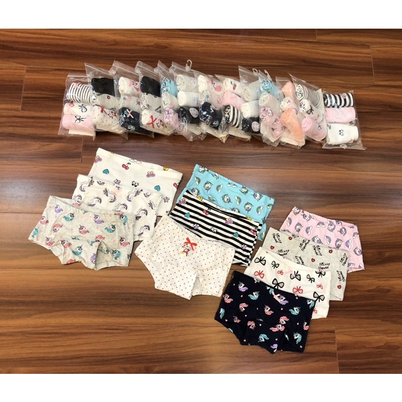 Set 3 quần chip đùi bé gái HM