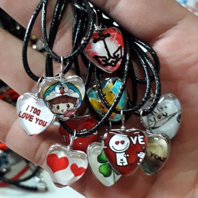 Dây chuyền handmade hình tim đủ loại . Giảm 40%