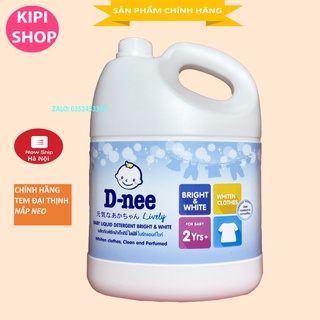 [Đáng Mua- Ship rẻ]  {TEM ĐẠI THỊNH} NƯỚC GIẶT XẢ 2 IN 1 DNEE THÁI LAN 3000ML Màu Trắng