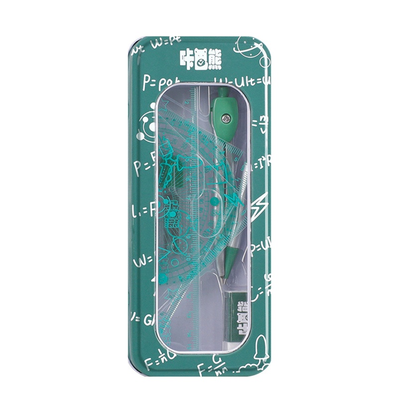 Bộ Compa Thước Đo Kèm Hộp Đựng Bằng Kim Loại Chuyên Dụng Cho Kỹ Sư