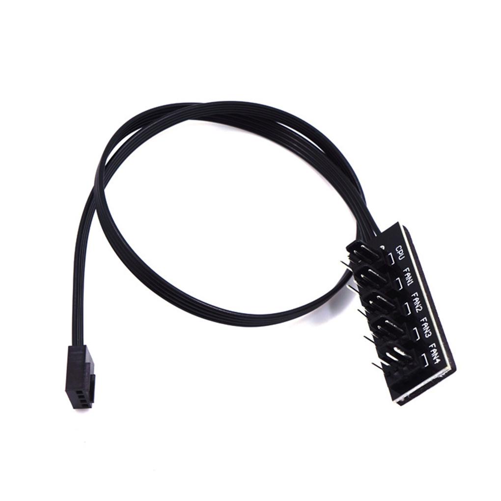 Dây Cáp Chia Quạt Tản Nhiệt 1 Sang 5 4-Pin TX4 3 / 4pin PWM