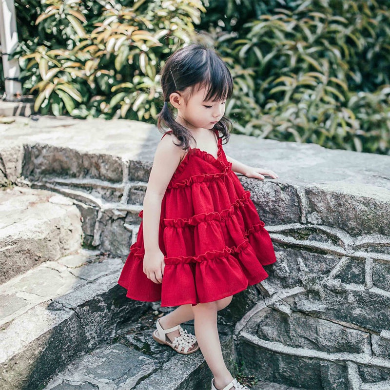 Đầm Yếm Thiết Kế Xinh Xắn Thời Trang Mùa Hè Cho Bé Gái