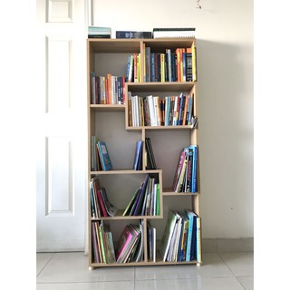 Kệ sách gỗ [ FREE SHIP ] để sàn đa nhiều ngăn màu vân gỗ | BigBuy360 - bigbuy360.vn