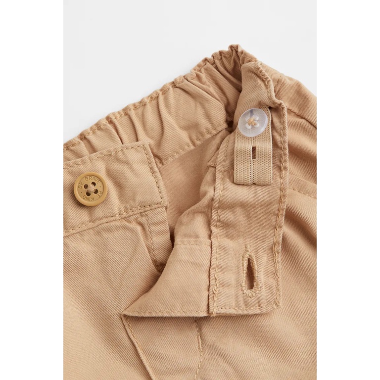 Sét bộ sơ mi kẻ quần nâu HM