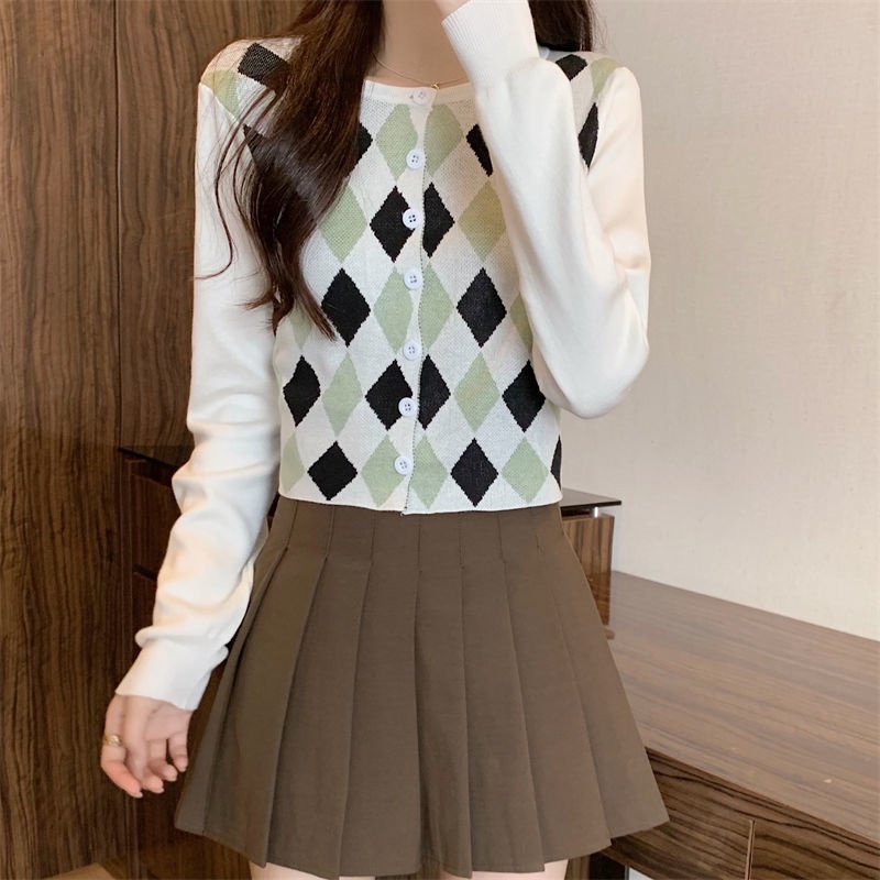 Áo Khoác cardigan Dệt Kim Tay Dài Phong Cách Hàn Quốc Thời Trang Mùa Thu Mới