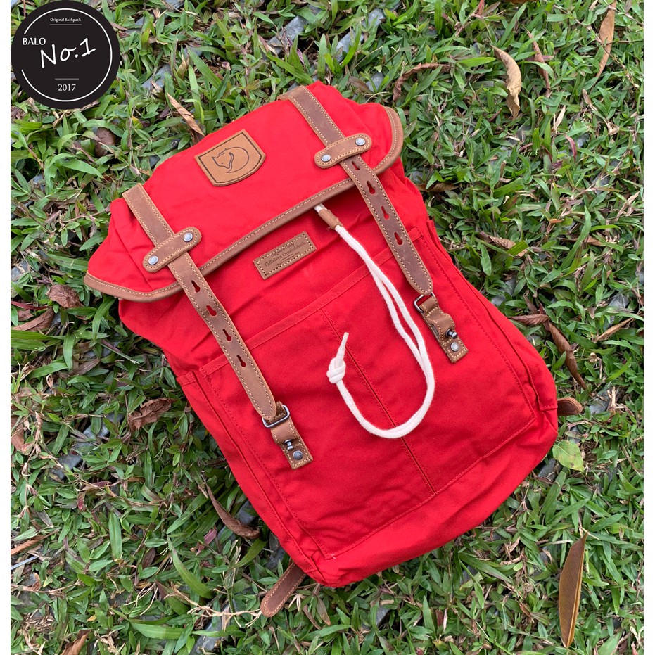 Balo Thời Trang Du Lịch FREESHIP Balo Rucksack No21 Medium - red