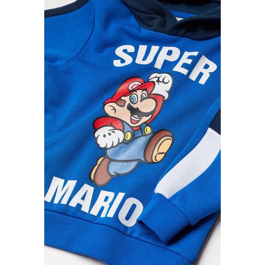 Áo nỉ Hoodie bé trai Mario