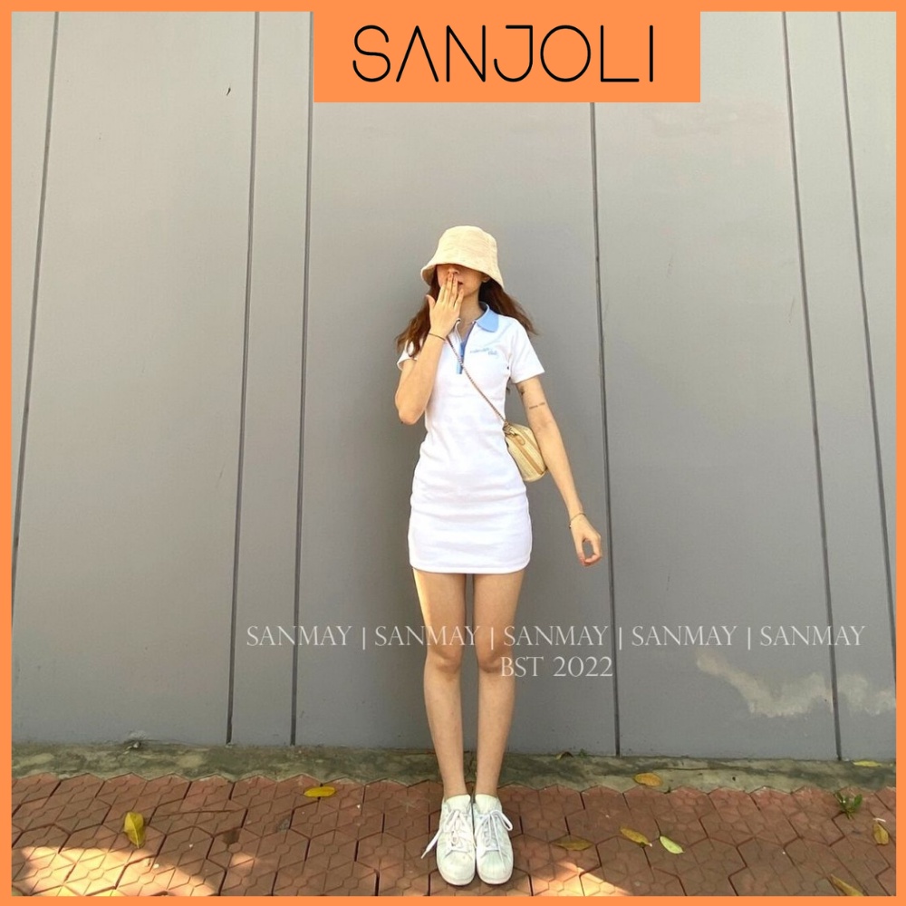 Đầm Ôm Body Nữ SANJOLI Váy Polo Dáng Ôm Tay Ngắn Thiết Kế Sexy Đi Dự Tiệc Cưới Sang Trọng VD026 | BigBuy360 - bigbuy360.vn