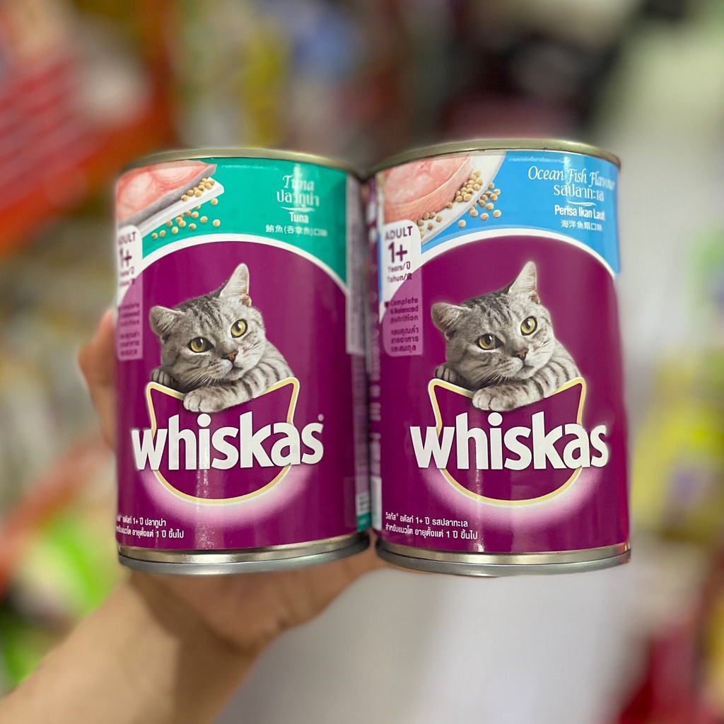 [ Lon ] Thức ăn mèo PATE Whiskas Cá Ngừ - Cá Biển 400g ___