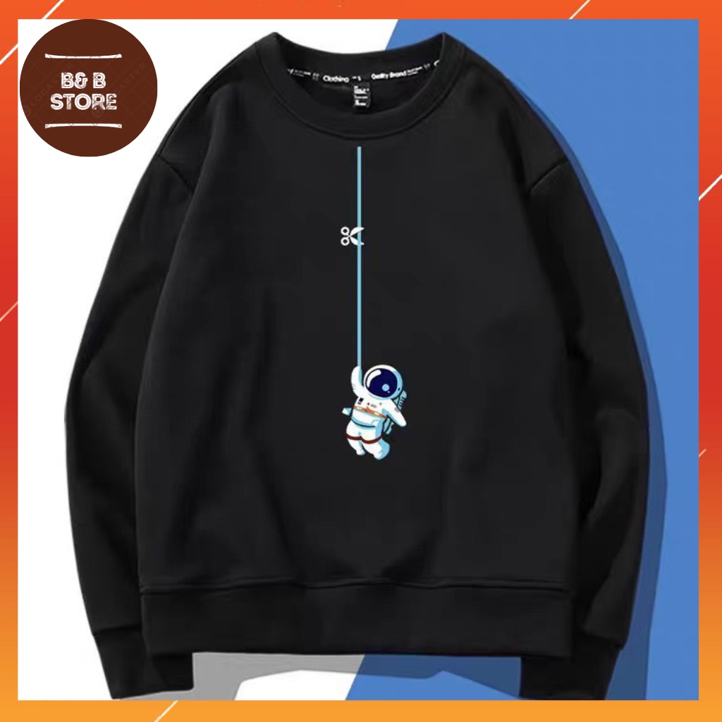 ÁO SWEATER NỈ UNISEX IN PHI HÀNH GIA ĐU DÂY CỰC ĐẸP NHIỀU MÀU