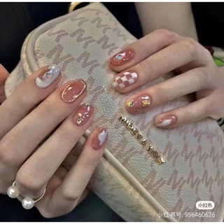 Nailbox, móng úp thiết kế thạch hồng nhạt - tiệm nailbox online