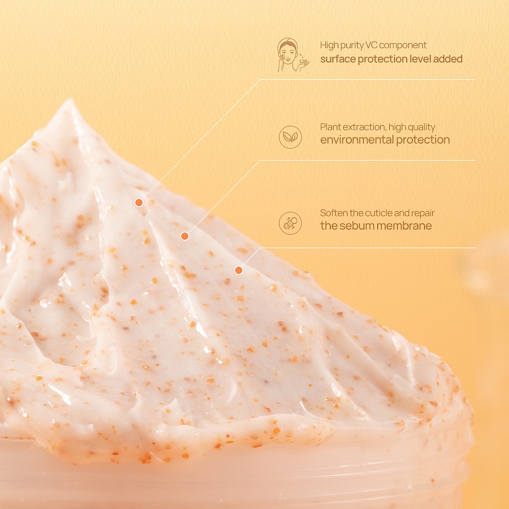 Tẩy tế bào chết Lanbena thành phần Vitamin C dưỡng trắng cấp ẩm kiềm dầu làm sạch sâu 280g
