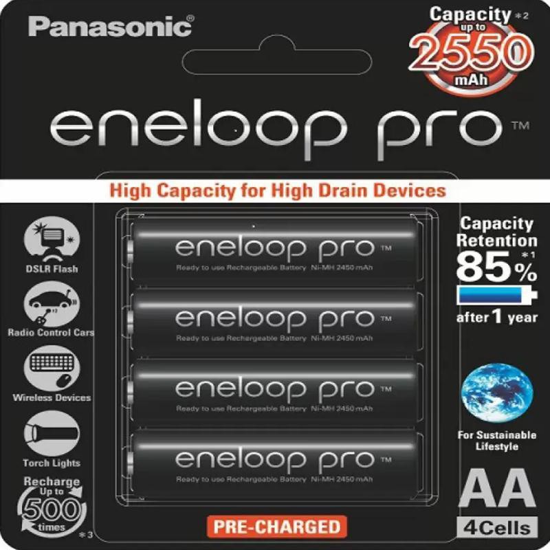 Pin sạc Panasonic AAA/AA Eneloop pro