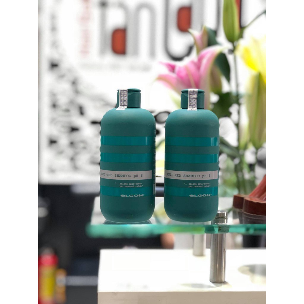 Dầu gội khử sắc đỏ, ánh cam Elgon Colorcare Anti-Red Shampoo 300ml