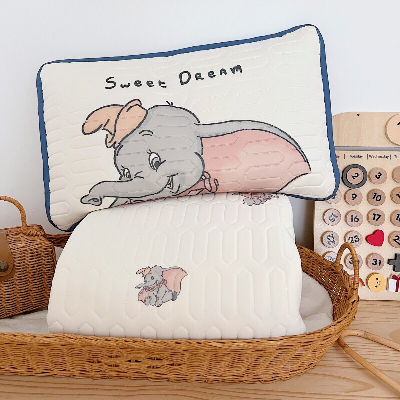 Vỏ Gối Điều Hòa Cao Su Non Cho Bé, Chất Liệu Mủ Cao Su Siêu Mát, Thoáng Khí, Size 30x50 cm