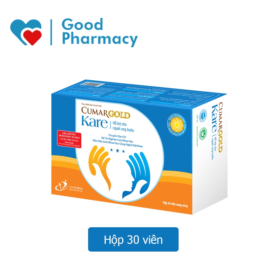 Viên uống Cumargold Kare giải pháp hỗ trợ cho bệnh nhân ung thư - Hộp 30 viên