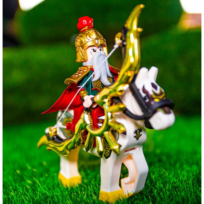 Mô hình mini figure lego Tam quốc các nhân vật kèm ngựa như hình trương phi,tào tháo,tôn quyền cưỡi ngựa