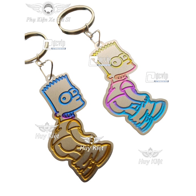 Móc Khóa Titan Logo The Simpsons Cà Khịa MS4348