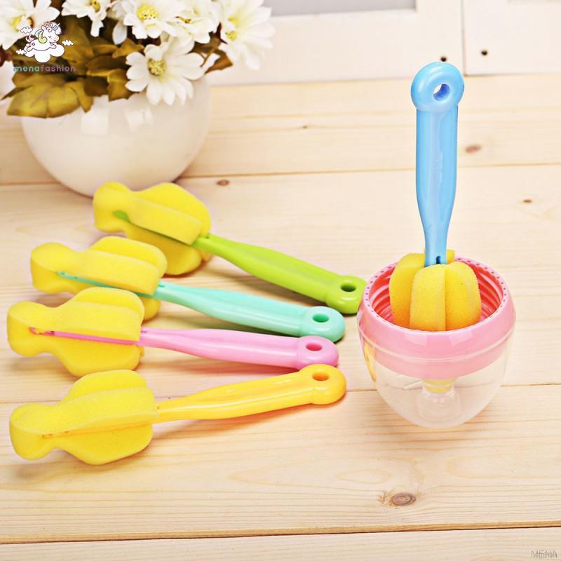 Cọ chùi rửa bình sữa em bé có tay cầm tiện dụng