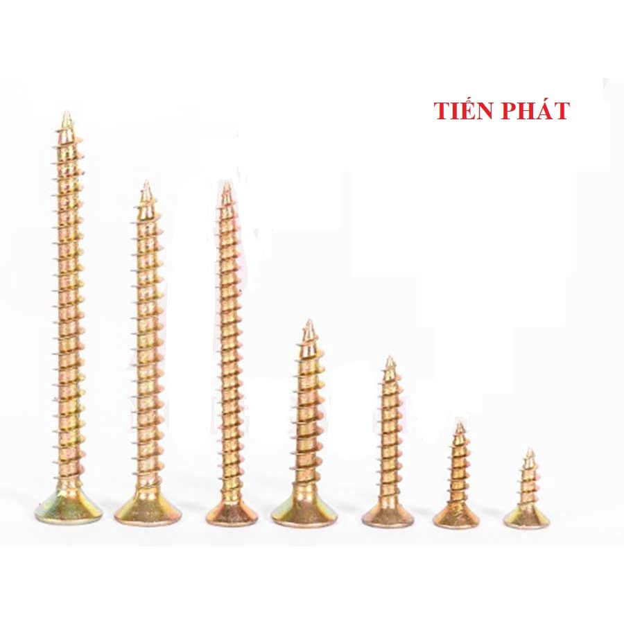 Vít gỗ ren thưa, vít bắn gỗ vàng (giá 100 con)