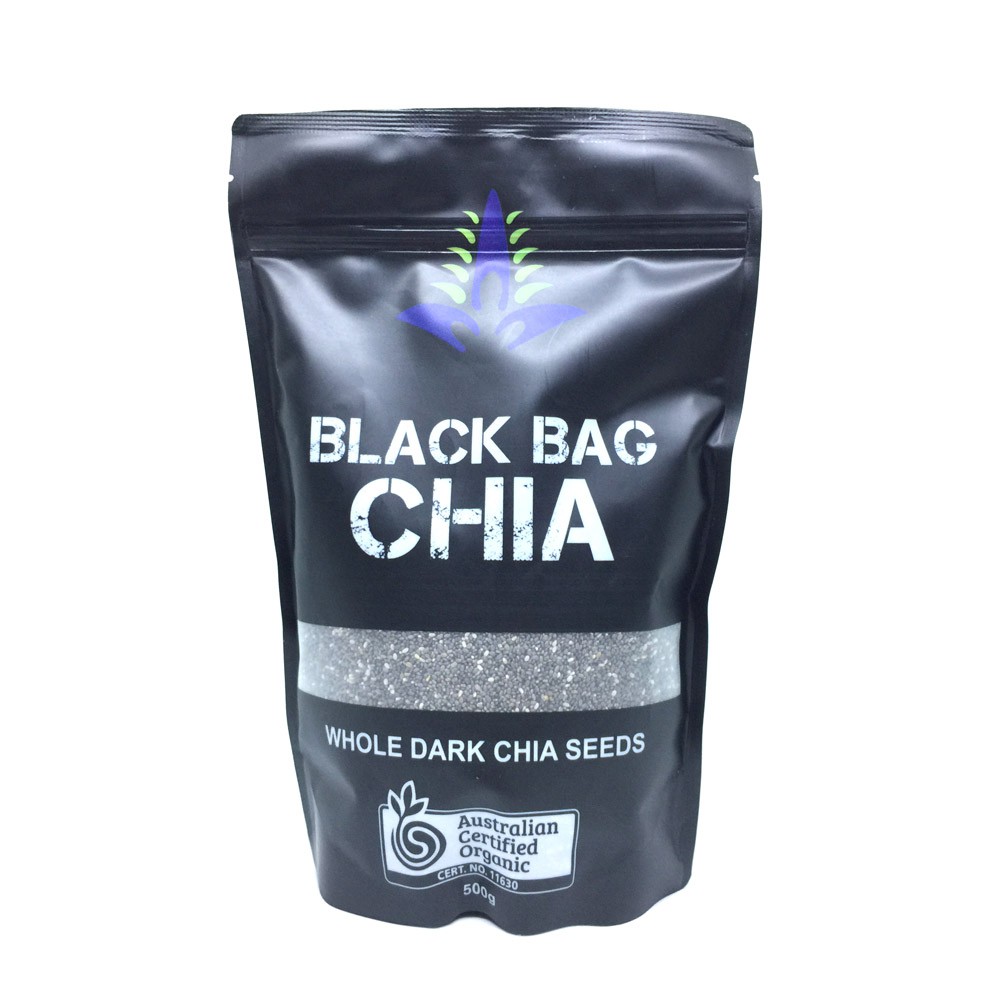 Hạt chia Úc Organic Chia Seeds túi đen 500g (Hàng Chuẩn) | BigBuy360 - bigbuy360.vn