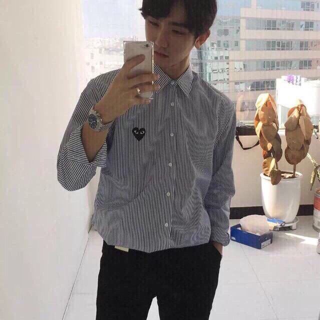 ÁO SƠ MI TRÁI TIM NAM NỮ