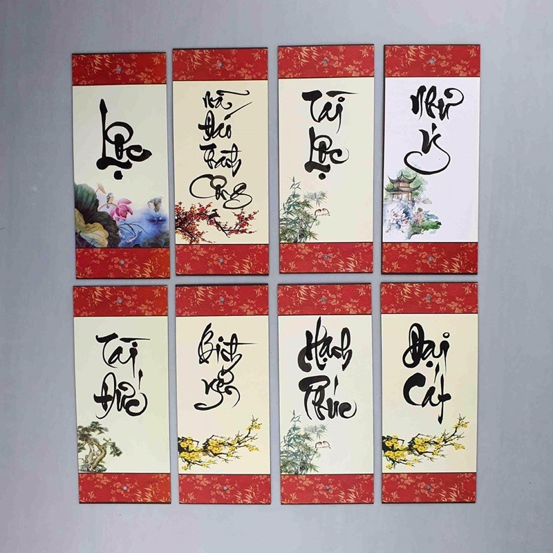 Biểu/liễn thư pháp treo viết chữ theo yêu cầu