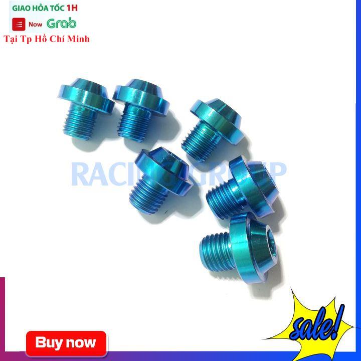 Ốc Chân Kính Siêu Cứng Gr5 Titan - Lục Bảo Đầu Dù
