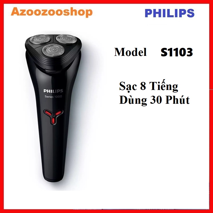 Máy Cạo Râu Philips S1301, S1103 Hàng Chính Hãng - Mẫu Mới Năm 2022 - Bảo Hành Chính Hãng 2 Năm