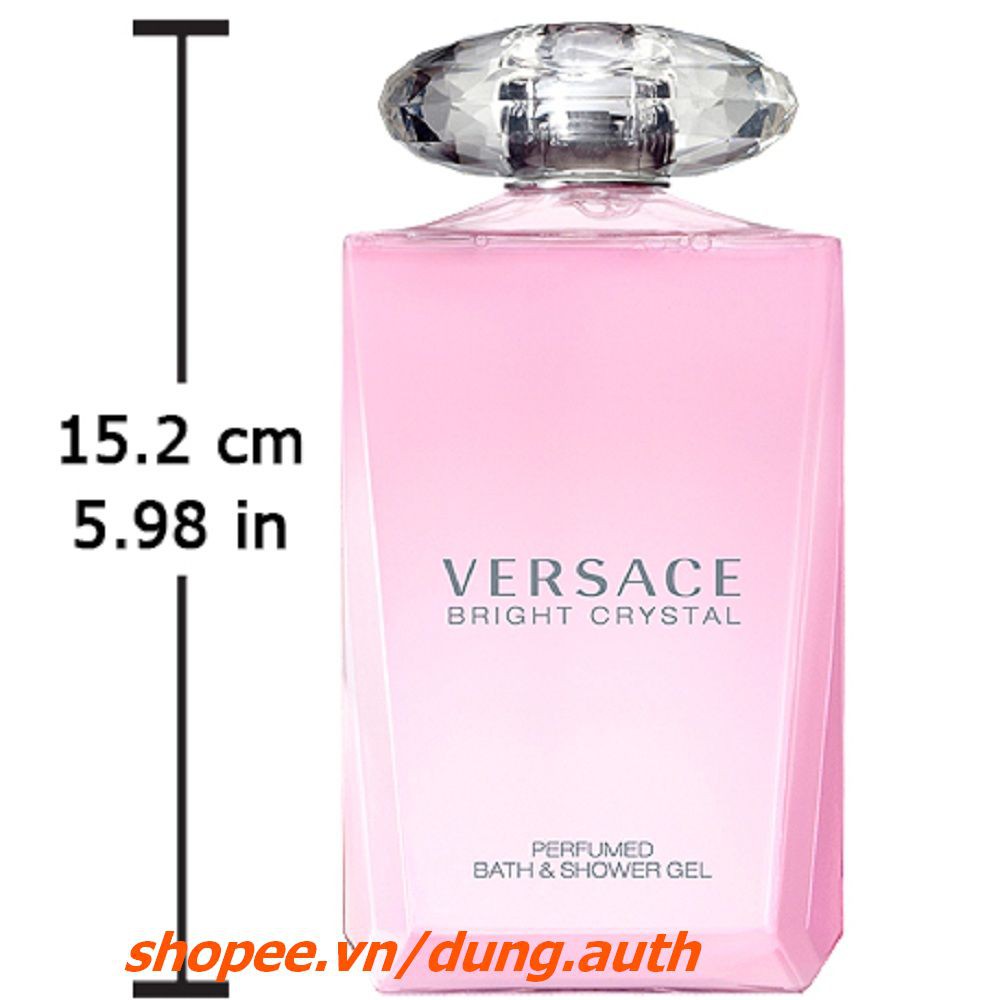 Gel Tắm Nữ 200Ml Versace Bright Crystal Perfumed Bath & Shower Gel, dung.auth Của Hàng Chính Hãng.