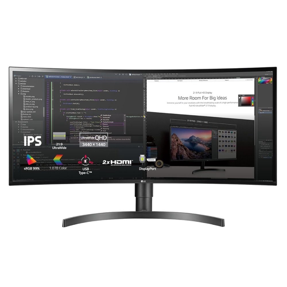 Màn hình cong LG 34WN80C-B 34&quot; IPS 2K UltraWide HDR10