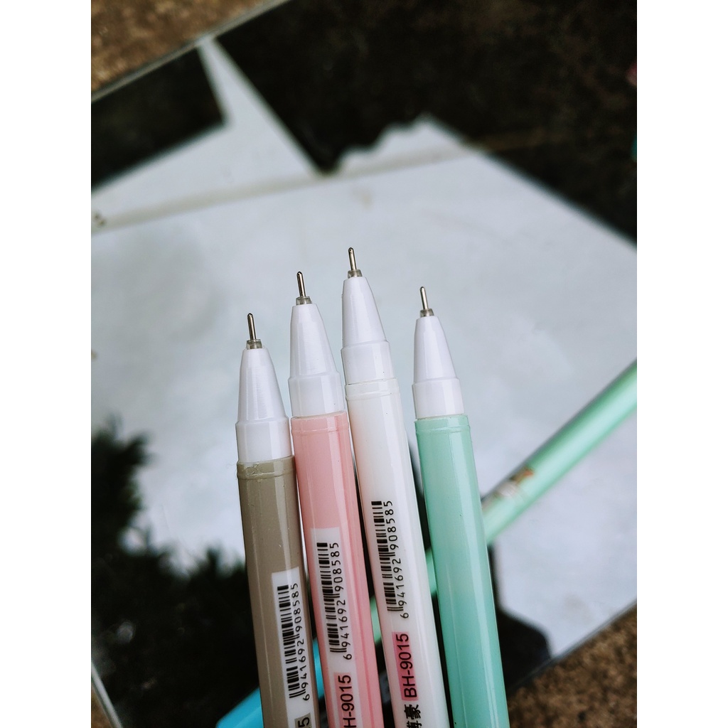Bút bi nước mực gel , bút bi cute mực đen ngòi kim 0.38mm - 01 bút