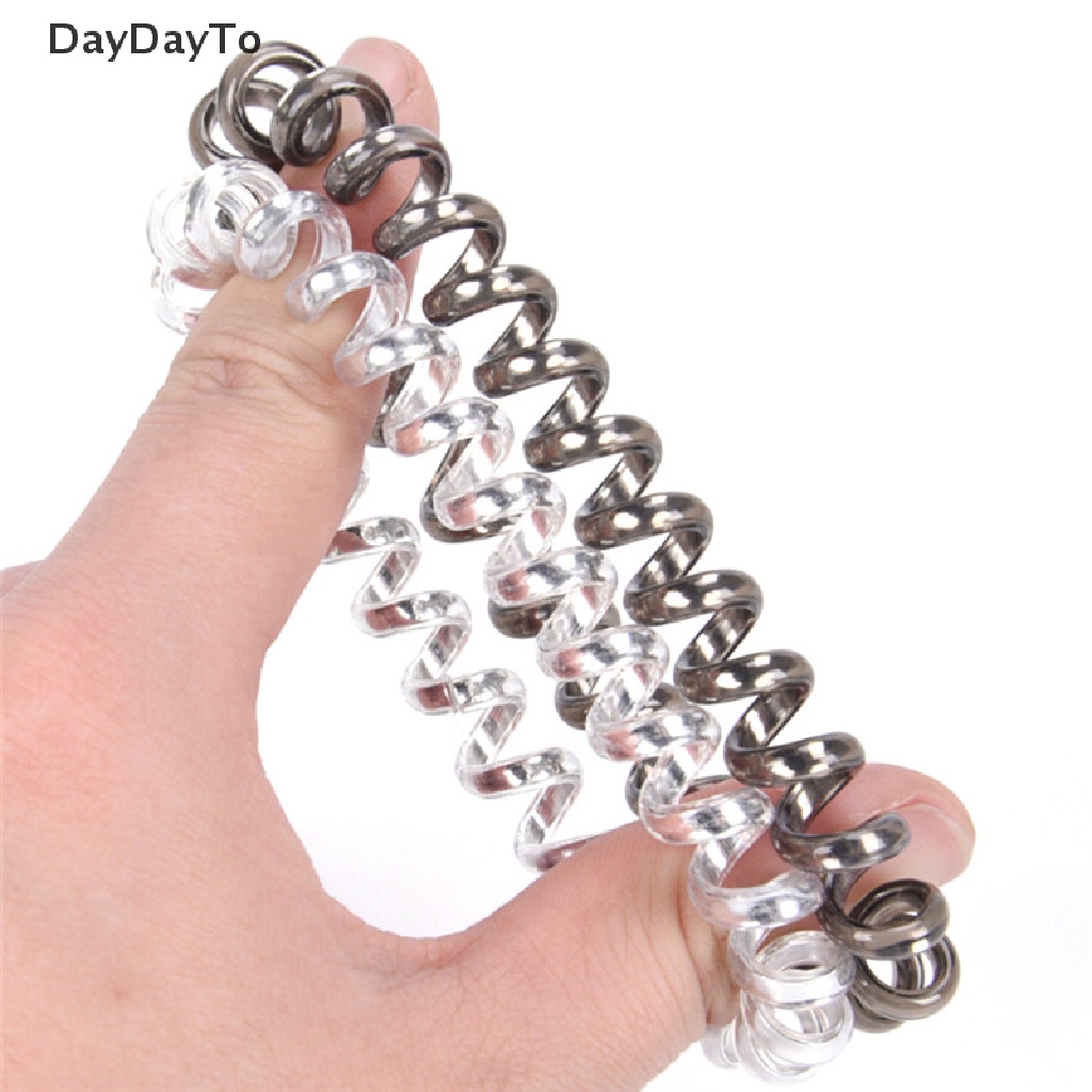 1 / 5 Dây Buộc Tóc Dạng Xoắn Cao Su Co Giãn .