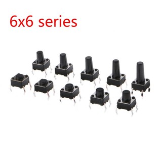 Set 10 công tắc cảm ứng xúc giác micro vi mô 6*6 4.3 5 6 7 8 9 10 11 12 13 14MM DIP