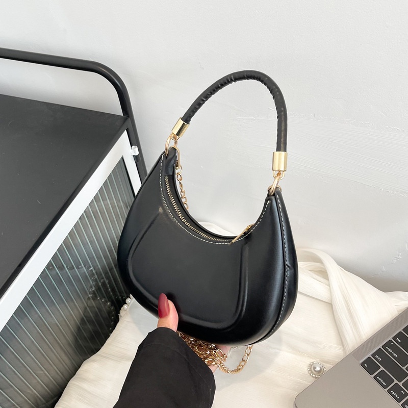 Túi Xách Đeo Vai Màu Trơn Đơn Giản Thời Trang Cho Nữ