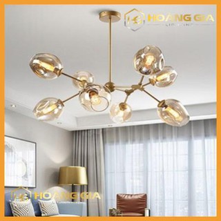 Đèn chùm thả - đèn chùm phòng khách 8 bóng thắp sáng cao cấp phong cách châu âu sang trọng