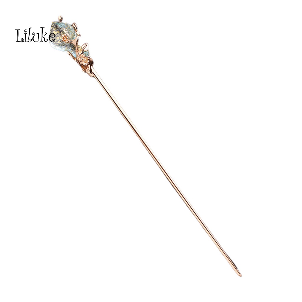 Lược Cài Tóc Bằng Kim Loại Màu Trơn Đơn Giản Cho Nữ