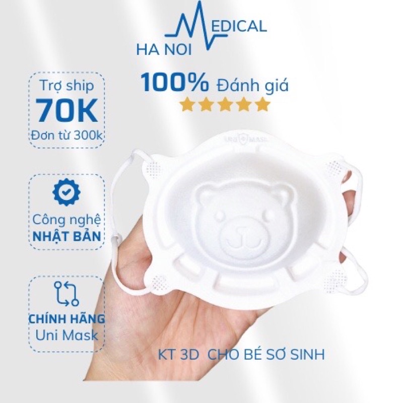 Set 3 Chiếc Khẩu Trang UNI Cho Bé
