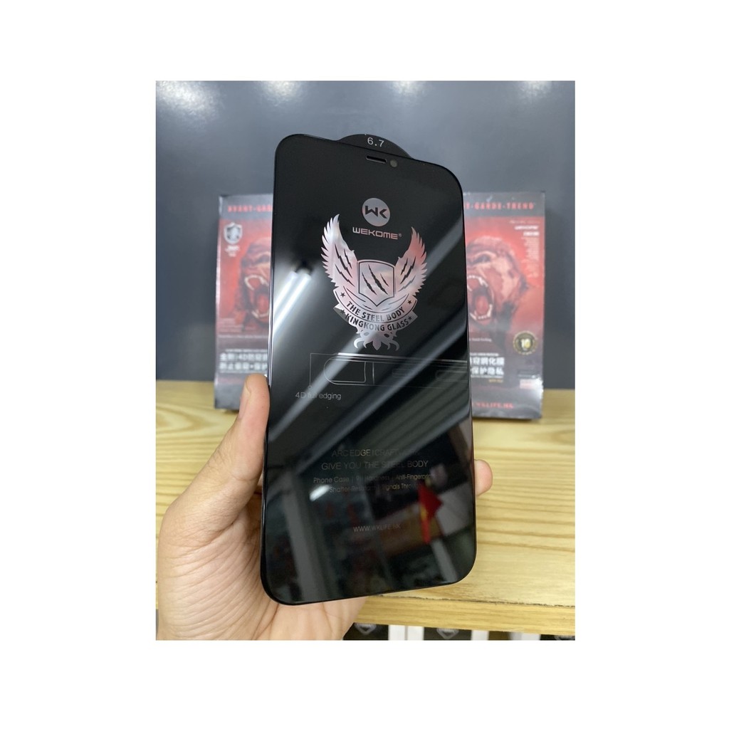 Kính Cường lực 4D Kingkong Chống nhìn trộm Iphone 13 / 13 Pro Max / 11 Pro / 11 Pro Max / 12 / 12 Pro / 12 Pro Max