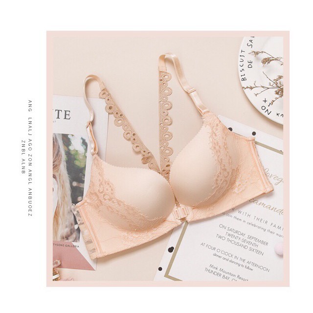 Áo ngực nâng không gọng cài trước dây ren phía sau cực yêu | BigBuy360 - bigbuy360.vn